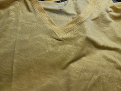 Kenneth Cole Active Short Sleeve V Neck Shirt Size 3XL Solar Flare Yellow NWT