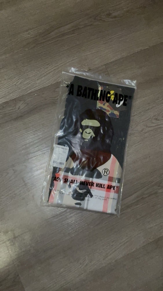 A Bathing Ape BAPE Ape Head Graphic Print Crew Neck T-Shirt Black Men’s S