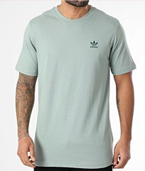 NEW MENS ADIDAS ORIGINALS ESSENTIALS TREFOIL TEE SHIRT~SIZE LARGE #JC9993 GREEN