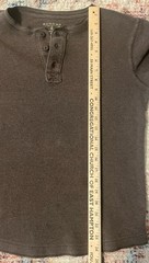 Sonoma Men’s Small Brown Long Sleeve Henley Shirt Waffle Knit Thermal Casual