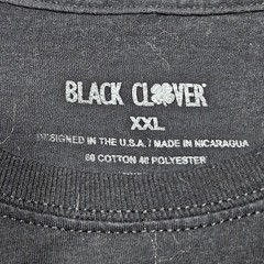 Black Clover Shirt Men XXL Black Long Sleeve *see Pics (small Holes)