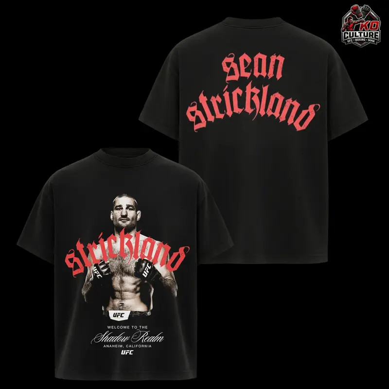 Sean Strickland “Shadow Realm” Vintage MMA T Shirt Heavyweight Graphic Tee, Shad