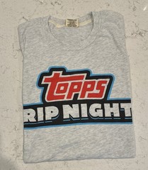 Topps Rip Night Men’s White Graphic Print Short Sleeve T-Shirt Large L