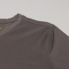 Croft & Barrow Men’s Gray Solid Knit V-Neck Short Sleeve Easy Care T-Shirt L
