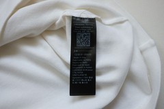 GIORGIO ARMANI ITALY MADE EMBROIDERED LOGO CLASSIC WHITE T SHIRT SZ 46