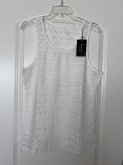 Rexcyril Men’s Mesh Sleeveless See Through Stringer Tank Top Muscle Tee Size S