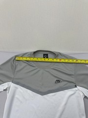 Nike T-Shirt Mens L Grey/White Dri-Fit Color Block