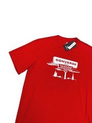 NEW Converse Chuck Taylor All Star Short Sleeve Graphic Mens T Shirt Red White