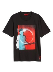 HUGO BOSS REGULAR Fit Black DREEN Cotton mens T-shirt MEDIUM