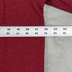 The Normal Brand Shirt Mens Large Red Crewneck Long Sleeve Chest Pocket Heavy
