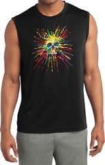 Buy Cool Shirts Splatter Skull Sleeveless Competitor Shirt
