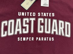 USCG U.S. Coast Guard Maroon Burgundy T-Shirt – Size S / Small – NEW WITH TAGS