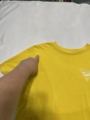 Vans Yellow T-Shirt with Logo On Back& Front Left Chest -Medium