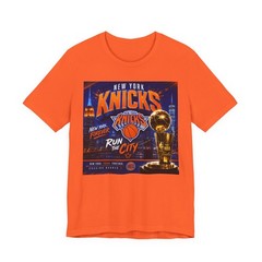New York Knicks Run the City T-Shirt | Basketball Trophy Tee