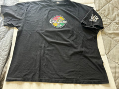 MAUI BUILT 808 ONE LOVE DISTRESSED 2XL BLK SHORT SLEEVE T SHIRT.SEE DESCRIPTION