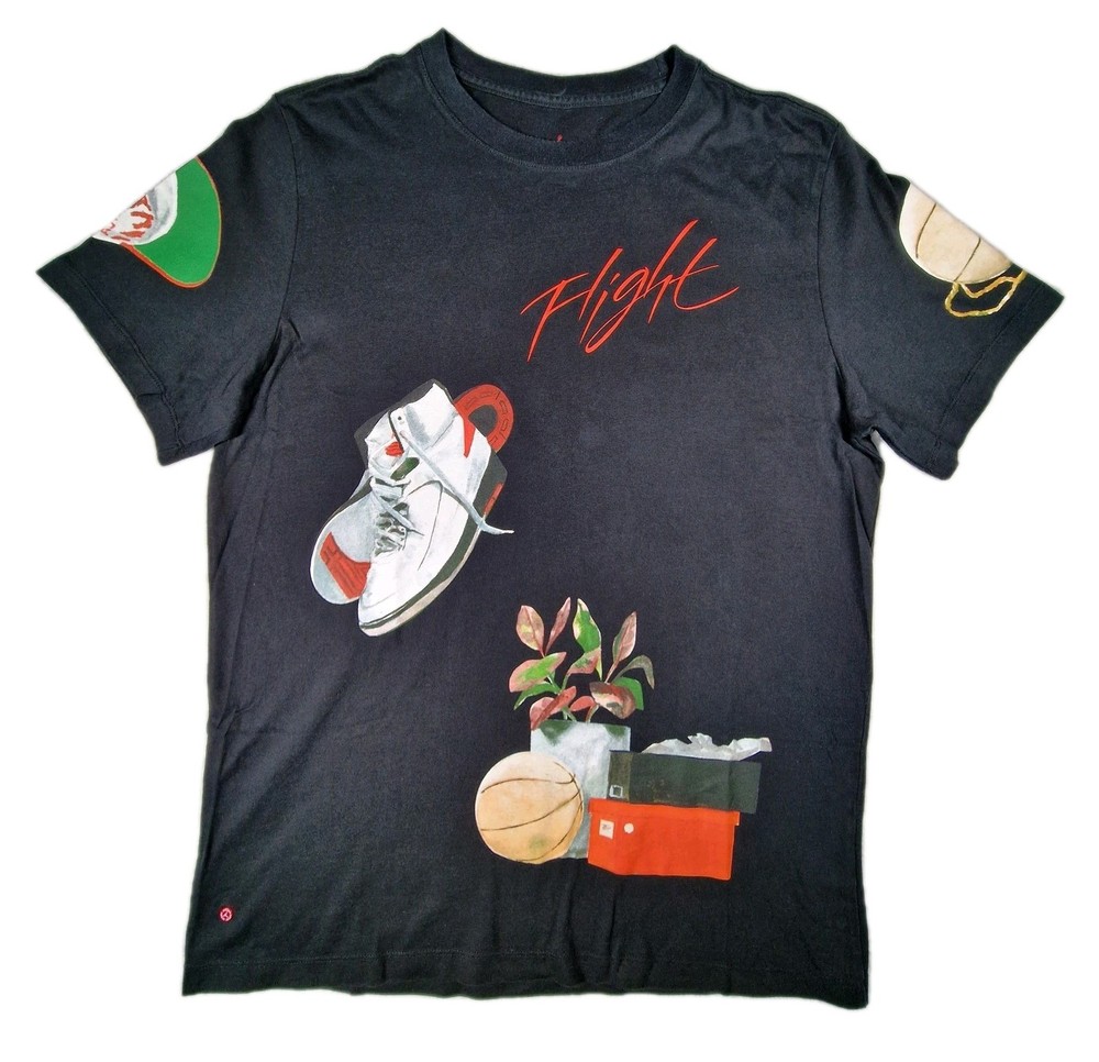 Nike Jordan Artist Series Jacob Rochester Flight World Tour T Shirt Mens Large
