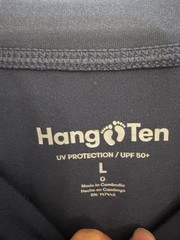 Hang Ten Men’s Long Sleeve Sun Tee UPF 50+ Blue Size L NWT