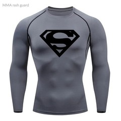 Superman T-shirts Superhero Gym Short Compression Sleeve Tee Tops Shirt Men TOP