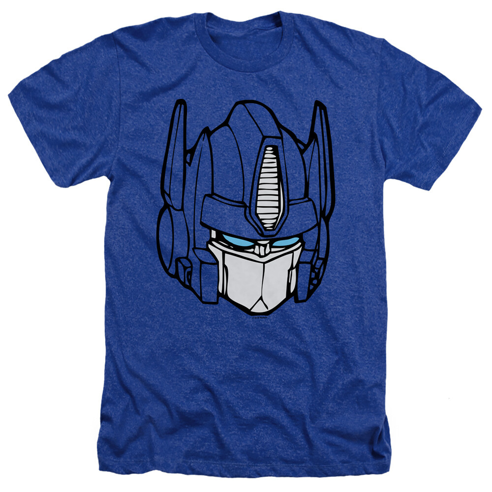 TRANSFORMERS OPTIMUS HEAD Licensed Adult Men’s Heather Tee Shirt SM-3XL