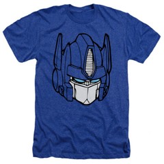 TRANSFORMERS OPTIMUS HEAD Licensed Adult Men’s Heather Tee Shirt SM-3XL