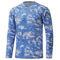 Mens Upf 50+ Camo Long Sleeve Shirts Quick Dry Lightweight Performance Shirt Fo