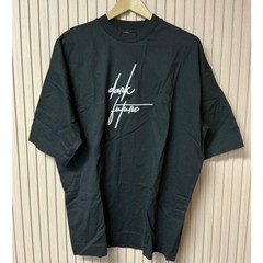 ASOS Dark Future Oversized T-Shirt Black Logo Embroidered Size S NWT
