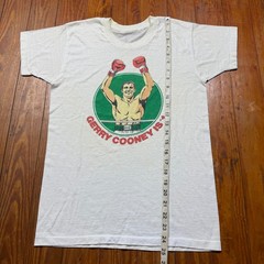 Vintage Irish Gerry Cooney Shirt Mens Size Small Ivory Boxing Promo 1982 80s