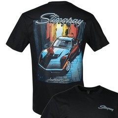 Corvette Stingray 1972 Vintage Sports Car Graphic T-Shirt Collector Tee