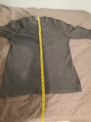 Wallace And Barnes Mens Large Gray Waffle Long Sleeve Henley Shirt