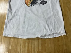 VTG 1998 Harley Davidson Eagle Face Eye Bakersfield, CA Sz XXL White T-Shirt See