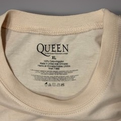 Queen We Will Rock You T Shirt Men’s XL Freddie Mercury Short Sleeve Cream