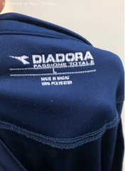 Men’s Diadora Blue V -Neck Lightweight Shirt – Size Large