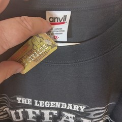 Anvil Legendary Buffalo Chip Ride Free Take Risks Tee Black 2X Men’s