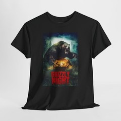 Grizzly Night 2026 Retro Movie Poster Horror Unisex Graphic T-Shirt