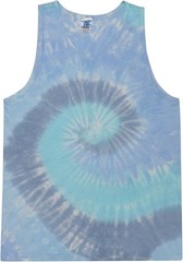 Unisex Tie Dye Tank Top Sleeveless 100% Cotton Summer Beach Shirt Hand Dyed