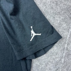 Jordan Shirt Men Large Black Santa Chimney Retro Air AJ1 Christmas Stockings Tee