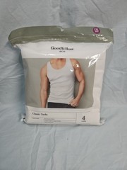 Goodfellow & Co Classic Tanks Mens Size XXL 50/52 4 White Tank Tops Shirts