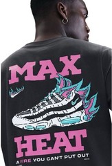 NIKE SPORTSWEAR “Air Max 95 Heat Tee” MEN’S XL CHARCOAL T-SHIRT NEW HQ9256-060