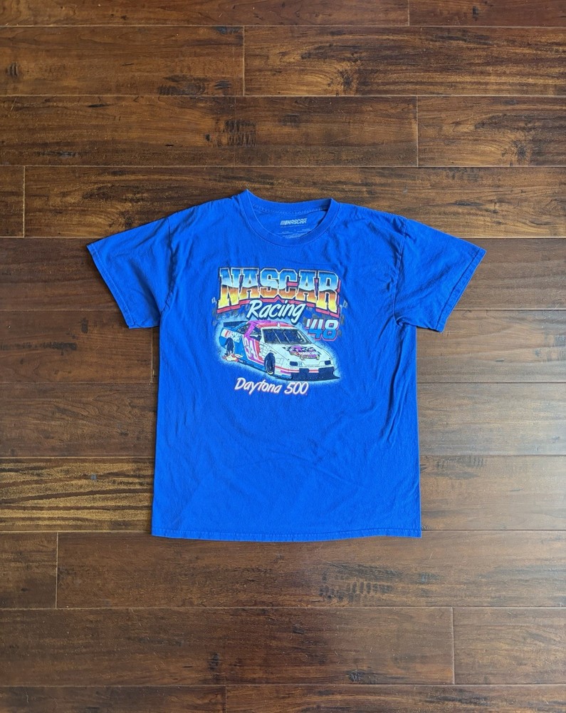 Nascar daytona 500 racing tee size L measurements pictured
