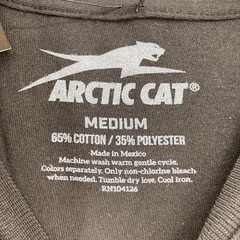 Arctic Cat T Shirt Mens Medium Black Graphic 60 Years Snowmobile Sport Racing