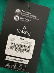 ATHLETIC WORKS DRIWORKS Light Green Tank Sz S (34-36)*