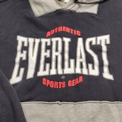 VINTAGE 90s Everlast Crop Top Long Sleeve Boxing Sweatshirt Size XL Athletics