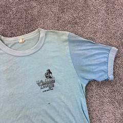 Vintage 70s The Caboose Lounge Shirt Mens L Daytona Beach Florida Drinking