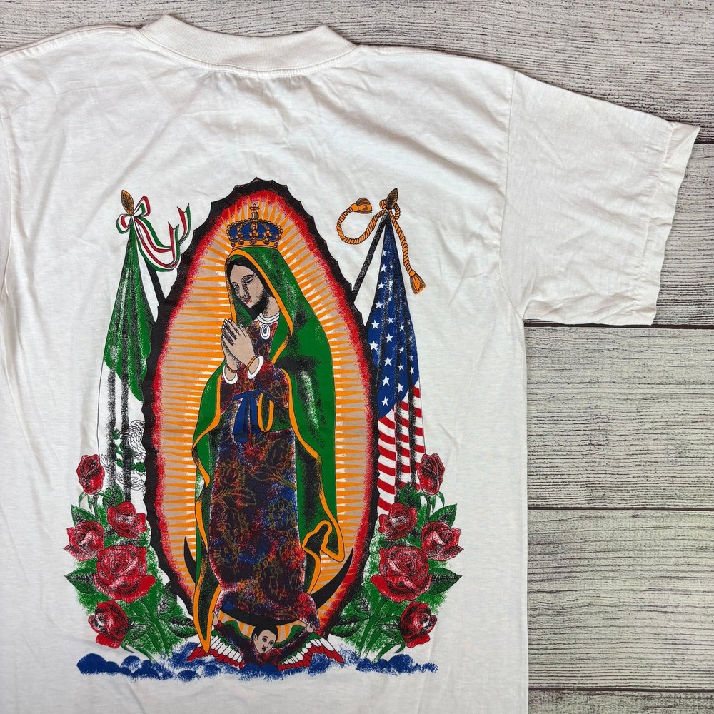 Vintage 1990s Lady of Guadalupe Single Stitch T-shirt size Men’s Medium