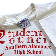Vintage 90s Student Council T-Shirt Southern Alamance High School Single Stitch