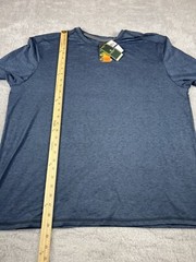 G.H. Bass & Co Men’s Long Sleeve Shirt Pullover Crewneck Size XXL Blue Wicking