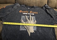 Gentle Giant Mineral Wash Official Band Long Sleeve T Shirt Rock Size 3x
