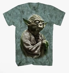 Star Wars Yoda Wise One Tie Dye T-Shirt Jade Crystal Wash Men’s M NWT