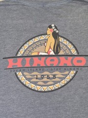 Hinano Tahiti Beer T-Shirt Heather Blue “Dream Island Live Hinano” 1955 Large
