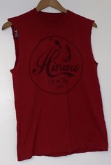HINANO TAHITI CUSTOM RED GRAPHIC TANK TOP MENS S/M ALOHA GIRL